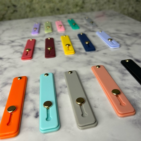 ๐ 3pc Phone Strap Finger Grip Set (Yellow) - Picture 2 of 8